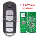 2016-2019 Mazda CX-5 CX-9 / 4-Button Smart Key / PN: TKY2-67-5DY / WAZSKE13D02 (AFTERMARKET)